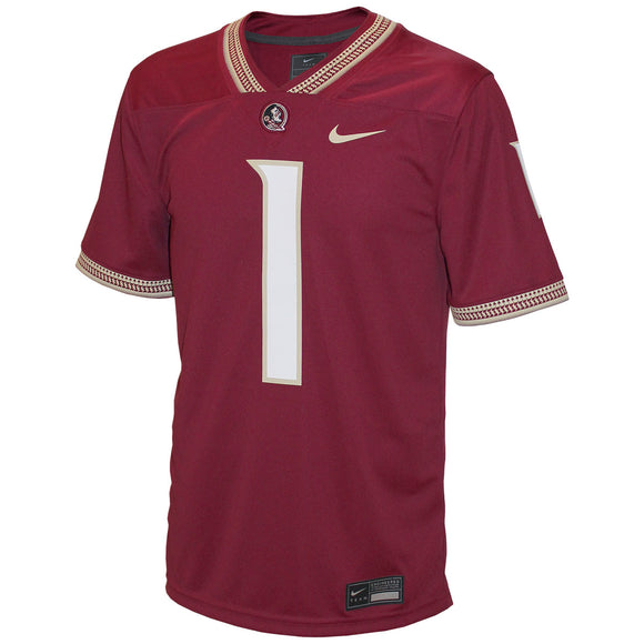 Florida State Seminoles Women's Apparel - Retro Brand The Jordan Travis Football Jersey (White) L