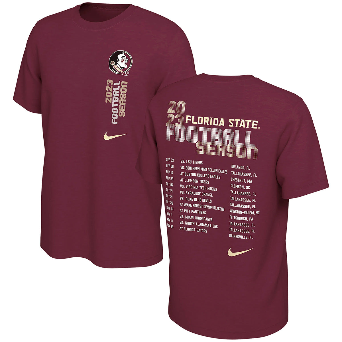 Nike Adult/Unisex Seminoles Seminole Logo Design Short Sleeve