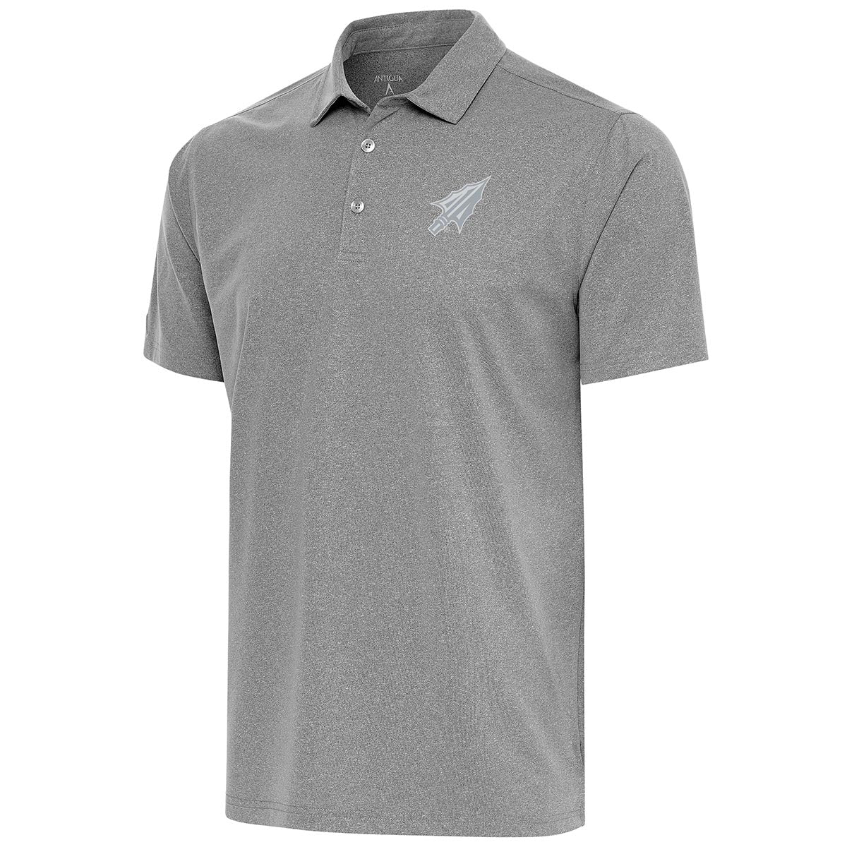 Men's Antigua Heathered Black/Silver Oakland Athletics Esteem Polo