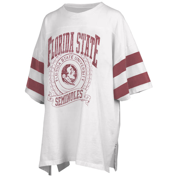 Women's Touch Garnet Florida State Seminoles Plus Size First String Cold  Shoulder V-Neck T-Shirt