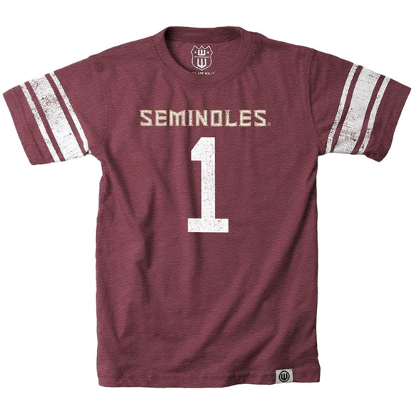 Youth(Kids) Florida State #1 Garnet Untouchable Football Jersey 209966-923