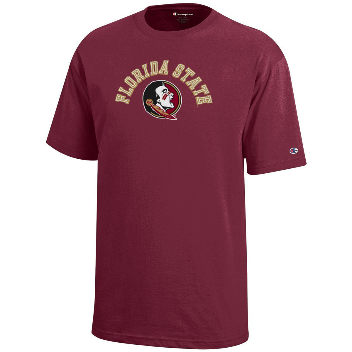 Florida State Champion Youth Giant Seminole Logo Hoodie - Garnet