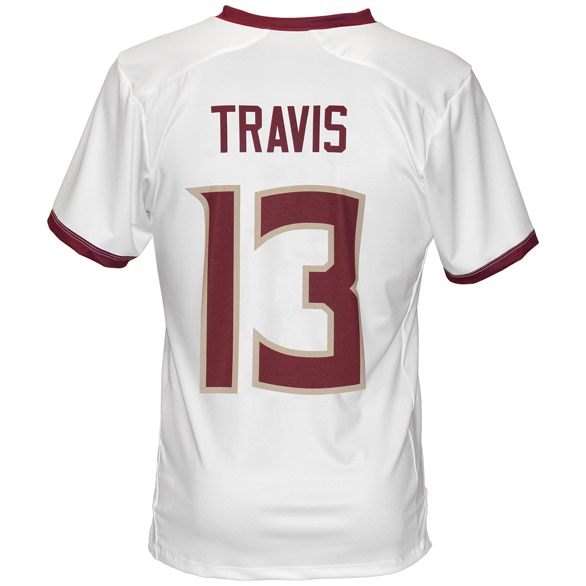 Men's Florida State Seminoles #13 Jordan Travis White College