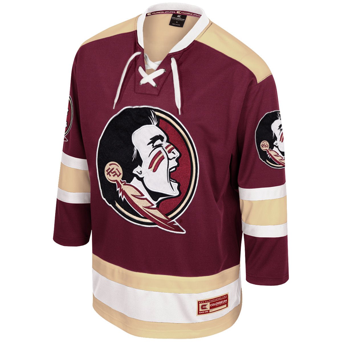 Colosseum Men's Seminole Logo Hockey Jersey - Garnet – Garnet & Gold